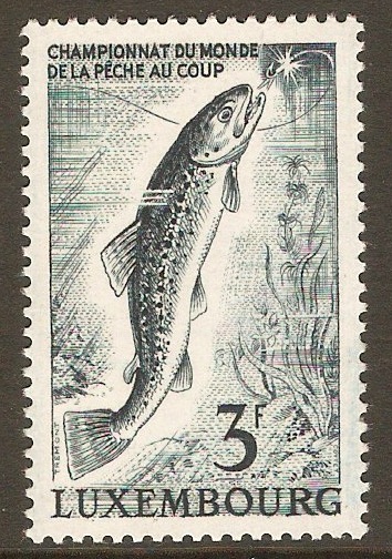 Luxembourg 1963 3f Slate-blue. SG732.